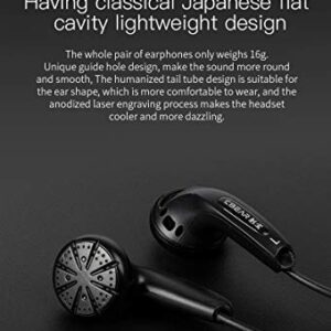 Kinboofi KBEAR Stellar Earphones Wired Earphone, HiFi Stereo Headphones with 1 Dynamic Driver, HiFi Entry Level Headsets (with Mic, Black, 5 Pairs)…