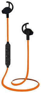 emerson wireless in-ear bluetooth sports earbuds headphones with universal mic and remote and tangle free cable er106001