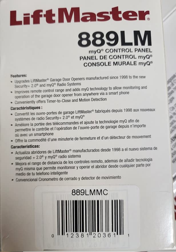 (Ship from USA) LiftMaster 888LM Security+ 2.0 MyQ Wall Control Garage Door Opener