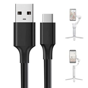 5ft usb c gimbal stabilizer charger cable for dji om5, om4, om4 se, dji osmo mobile 3, ronin-sc, ronin-s, rs 2, rsc 2, osmo pocket 2, action 2, fpv remote control, phone stabilizer charging power cord
