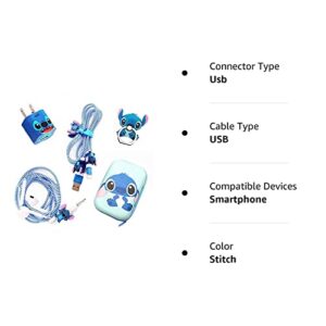 [2022 Advanced Styles]DIY Protector Stitch Set,Data Cable USB Charger Data Line Earphone Wire Saver Protector Compatible for iPhone 11 Pro Max XS XR X 7 8 Plus iPad iPod Series (Stitch)