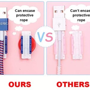 [2022 Advanced Styles]DIY Protector Stitch Set,Data Cable USB Charger Data Line Earphone Wire Saver Protector Compatible for iPhone 11 Pro Max XS XR X 7 8 Plus iPad iPod Series (Stitch)