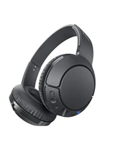 tcl mtro200bt wireless on-ear headphones super light weight headphones with 32mm drivers for huge bass and 20 hour playtime – shadow black (renewed)
