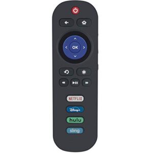 rc280 replacement remote control fit for tcl roku tv with netflix disney hulu sling 32s325 32fs3700 32s3750 40fs3750 40fs4610r 43s421 43up120 48fs3750 48fs3750 49s515 50s425 55r615 55us5800 65s525