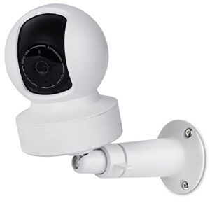 uyodm wall mount for kasa indoor pan/kasa smart kc110 dome/kasa smart 2k security camera, 360 degree adjustable security mount holder (camera not included) (white)
