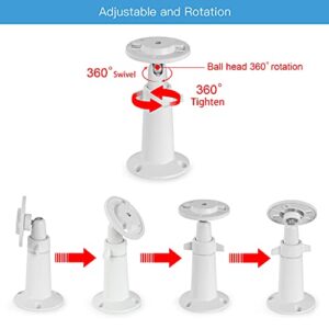 UYODM Wall Mount for Kasa Indoor Pan/Kasa Smart KC110 Dome/Kasa Smart 2K Security Camera, 360 Degree Adjustable Security Mount Holder (Camera Not Included) (White)