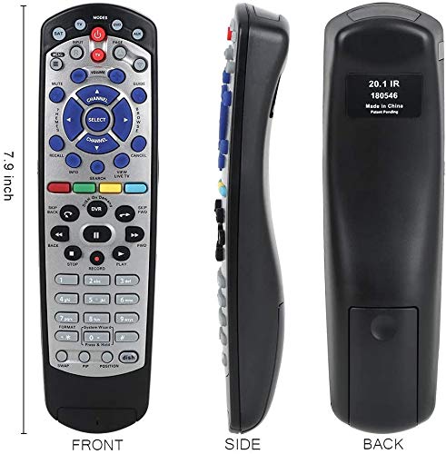 Amtone Replacement Remote Control for Dish Network 20.1 IR Satellite Receiver Compatible with Dish Network 1 Only Instruction Included