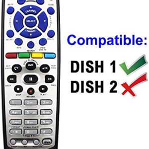 Amtone Replacement Remote Control for Dish Network 20.1 IR Satellite Receiver Compatible with Dish Network 1 Only Instruction Included