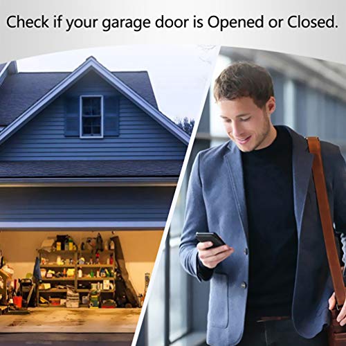 Smart Wi-Fi Garage Door Opener Wireless Garage Door Remote, Open and Close Garage Door from Anywhere, Compatible with Amazon Alexa, Google Assistant