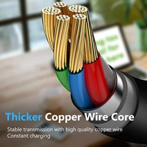 90 Degree Type C to DC Charging Cable, Type C USB C Male to DC 5.5X2.5mm Male Power Jack Notebook Charging Cable Coiled Spring Charging Cord, 12V 5A