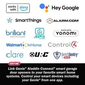 Genie Chain Glide Connect Essentials Smart Garage Door Opener - Reliable Chain Drive Opener With LED Lighting- Works with Alexa, SmartThings, Brilliant Smart Home