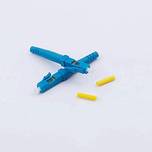 10pcs LC UPC Fiber Optic Quick Connector Fiber Fast Connectors Singlemode 9/125 Fiber for 0.9mm/2.0mm/3.0mm Fiber Cable of Fiber Network