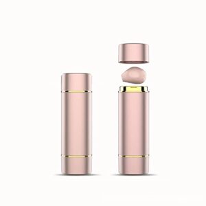 loluka small lipstick invisible bluetooth earbuds hifi sound waterproof earpiece stereo wireless headset for android ios pink