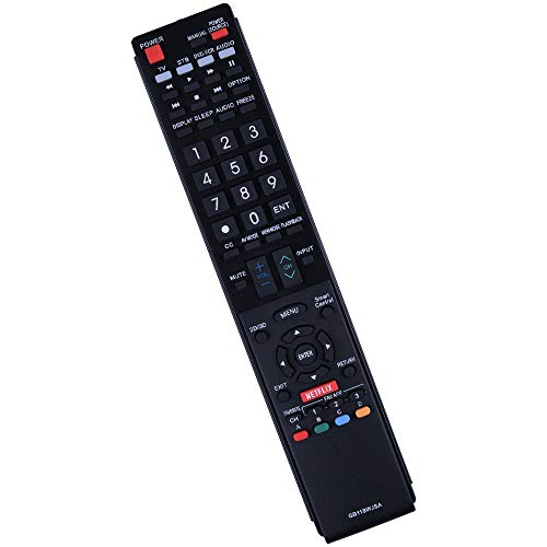GB118WJSA Replacement TV Remote Control for Sharp Television Fit for Sharp AQUOS TV GB004WJSA GB005WJSA GA890WJSA GB105WJSA GA935WJSAE