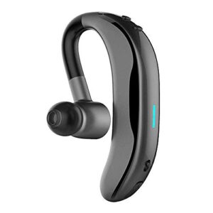 techcode wireless headset with mic, bluetooth in-ear headphone w/ 180°adjustable earhook business handsfree mic earbud sweatproof sport earpiece stereo earphone for iphone xr/x/8/7,galaxy s10/s9/s8