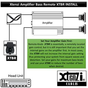 Xtenzi Bass Gain Volume Knob Control Remote XTBR14 Compatible with Hifonics Amplifiers HFR-3