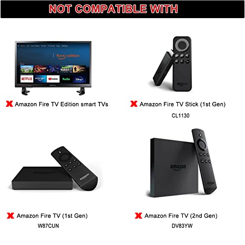 L5B83G Replacement Voice Remote fit for Amazon Fire TV Stick E9L29Y S3L46N K2R2TE LY73PR and Amazon Fire TV Cube EX69VW A78V3N and 3rd Gen Amazon Fire TV LDC9WZ w/Prime Video Netflix Apps Internet