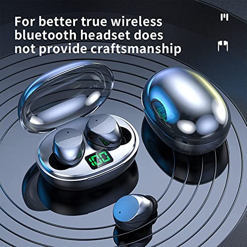 SMLLDFC Touch-Control Bluetooth 5.3 Wireless Earbuds - Deep Bass Finger Control in Ear Headphones with Charging Case - Low-Power Noise Cancellation Stereo HD Sound Outdoor Sport Headset