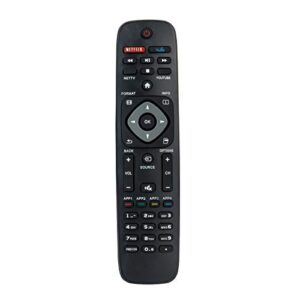 NH500UP Replace Remote Compatible with Philips Remote 55PFL5602/F7 65PFL5602/F7 65PFL5602 55PFL5402/F7 50PFL5602/F7 TV 40PFL4901 32PFL4902 43PFL5602 (with Red case)