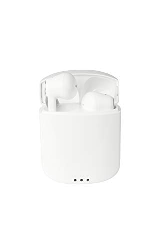 Altec Lansing MZX634 True Evo Air Wireless Earbuds with Wireless Charging Case | Durable Bluetooth Earbuds, Portable Charging Case, Long Battery Life, IPX-6 Protection from Sweat and Rain (White)