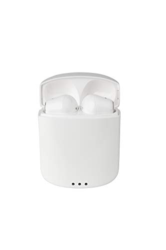 Altec Lansing MZX634 True Evo Air Wireless Earbuds with Wireless Charging Case | Durable Bluetooth Earbuds, Portable Charging Case, Long Battery Life, IPX-6 Protection from Sweat and Rain (White)