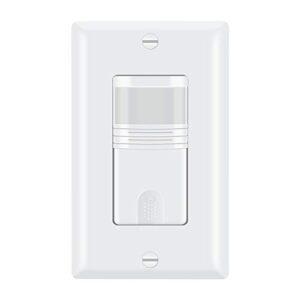 ecoeler 3 way motion sensor light switch, neutral wire required, sensor switch for indoor, ul list & fcc approved motion activated switch, pack of 1