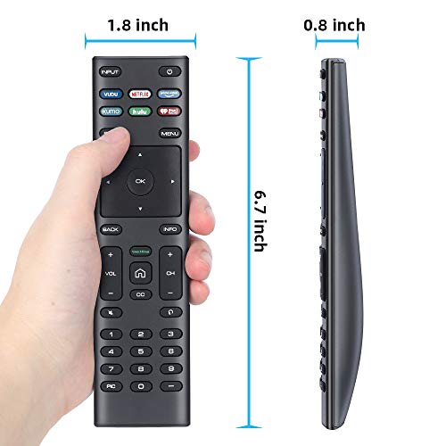 UNOCAR Remote for Vizio Smart TV Remote XRT-136 and Vizio Smart TV Quantum 4K UHD HDTV SmartCast Watchfree Vizio D E M P V Series LED LCD 24 32 40 43 48 50 55 60 65 70 75 inch TV Netflix Hulu Prime