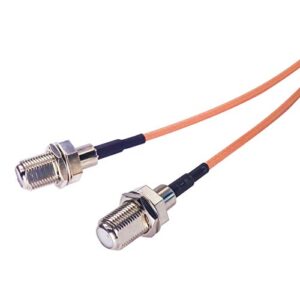 Goupchn F Type Coax Cable Splitter F Male to Dual Female 3 Way RG316 Coaxial Cable 19cm/7.5" for Cable Connection, TV, Satellite Receiver