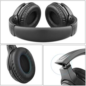 MOMFEI Sports Stereo Headset Headset Headset Headset Music Microphone HK02 Wireless Bluetooth Foldable (Black, One Size)