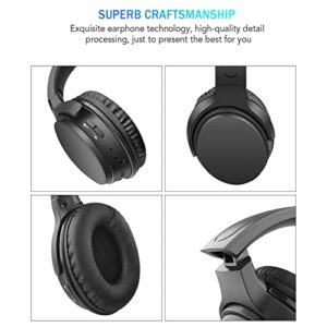 MOMFEI Sports Stereo Headset Headset Headset Headset Music Microphone HK02 Wireless Bluetooth Foldable (Black, One Size)