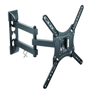 proht articulating tv wall mount tv stand(05416) full motion for most 23”- 55” 3d led, lcd tvs and screens, +15°~ -15°tilt; +90°~ -90° swivel, vesa up to 400×400,max load 66lbs