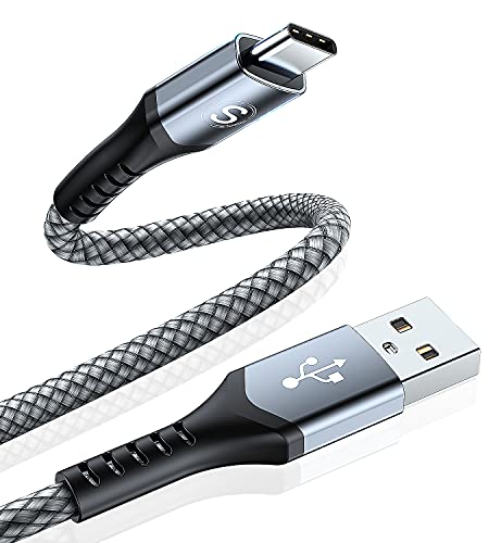 USB C Cable 3.1A Fast Charging [2-Pack 10ft] USB Type C Charger Cable Nylon Braided Cord for Samsung Galaxy S22 S21 S20 S10 S9 S8 Note 20 10 9 8 A12 A13 A53 Tab S8 S7 S6 A8 Fire HD 10 8 LG Moto PS5