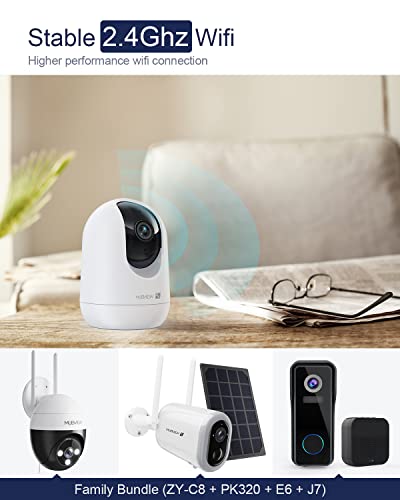 Indoor Security Camera 2K, Pet Camera with Phone App, WiFi Cameras for Home Security Camera for Dog/ Baby Monitor/Elder Pan Tilt, 2.4G, 24/7, 2-Way Talk, Human Detection, Motion Tracking, SD&Cloud