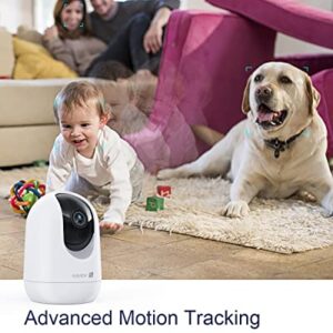 Indoor Security Camera 2K, Pet Camera with Phone App, WiFi Cameras for Home Security Camera for Dog/ Baby Monitor/Elder Pan Tilt, 2.4G, 24/7, 2-Way Talk, Human Detection, Motion Tracking, SD&Cloud