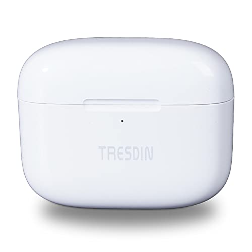 TRESDIN Jello2 Foxconn Made True Wireless Stereo Noise Cancelling Headset Bluetooth 5.0 Compatible with TV Smart Phone Laptop Wireless Charging IPX4 Waterproof Travel Mountaineering White