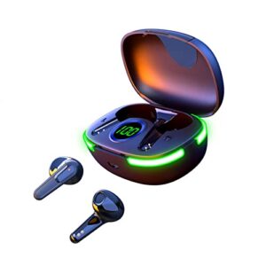 Bluetooth 5.1 Digital Display Wireless Earbuds -in-Ear Light-Weight Stereo Noise Reduction Bluetooth Headset with Charging Case - Built-in Mic for Sport Clear Calls Work Music