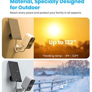 【2022】Security Cameras Wireless Outdoor with Solar Panel-FOAOOD Cameras for Home Security, Home Camera with Color Night Vision, PIR Human Detection, 2-Way Talk, IP66 Waterproof, SD Card/Cloud Storage