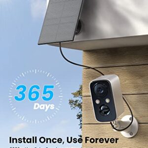 【2022】Security Cameras Wireless Outdoor with Solar Panel-FOAOOD Cameras for Home Security, Home Camera with Color Night Vision, PIR Human Detection, 2-Way Talk, IP66 Waterproof, SD Card/Cloud Storage
