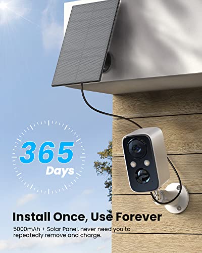 【2022】Security Cameras Wireless Outdoor with Solar Panel-FOAOOD Cameras for Home Security, Home Camera with Color Night Vision, PIR Human Detection, 2-Way Talk, IP66 Waterproof, SD Card/Cloud Storage