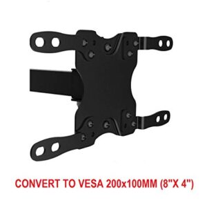 Mount Plus 201P Adapter Bracket Convert VESA 100x100mm to VESA 200x200mm and 200x100mm (Fits Most 23" to 42" Flat Panel TV)