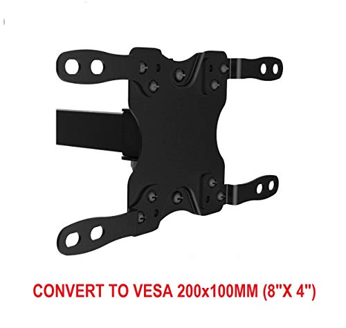 Mount Plus 201P Adapter Bracket Convert VESA 100x100mm to VESA 200x200mm and 200x100mm (Fits Most 23" to 42" Flat Panel TV)