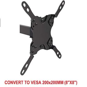 Mount Plus 201P Adapter Bracket Convert VESA 100x100mm to VESA 200x200mm and 200x100mm (Fits Most 23" to 42" Flat Panel TV)