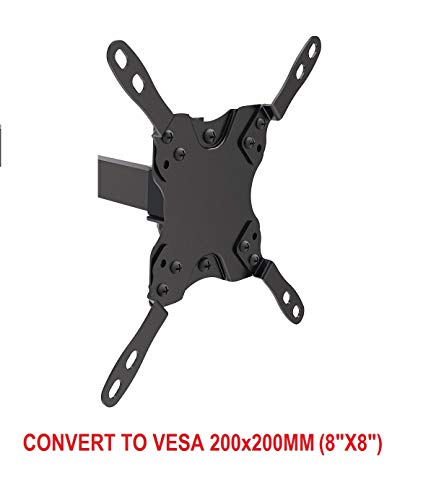 Mount Plus 201P Adapter Bracket Convert VESA 100x100mm to VESA 200x200mm and 200x100mm (Fits Most 23" to 42" Flat Panel TV)