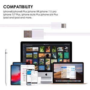 Alfzero Charger for Apple Pencil Adapter 2in1 USB Charger Data Cable for iPhone and iPad Pro Accessories 150CM