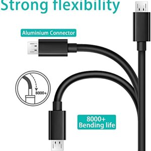 Replacement Micro USB Charger Cord for JBL Clip 3, 2, JBL Flip 4, 3, 2, JBL Charge 3, 2, 2 Plus Waterproof Portable Bluetooth Speaker Charging Cord Cable (5FT)