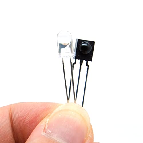 Gikfun 5mm 940nm LEDs Infrared Emitter IR Emission and IR Receiver Diode for Arduino (Pack of 40pcs) EK1964