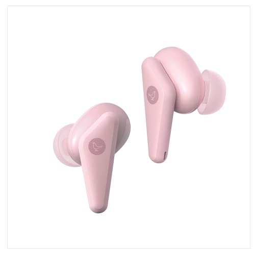 Libratone AIR Color True Wireless Earbuds, Noise Isolation, Bluetooth 5.2, Charging Case, IP54 Dust and Water Resistant, Up to 24 Hours Playback, for Small Ears, Pink