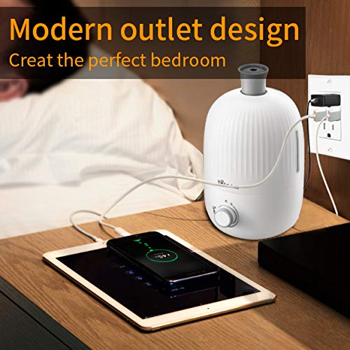 USB Outlet, High Speed Charger 3.1A Charging Capability, Child Proof Safety Duplex Receptacle 15 Amp, Tamper Resistant Wall socket plate Included UL Listed MICMI (3.1A USB outlet 10pack)