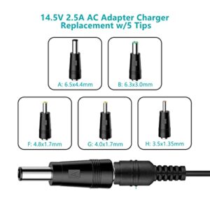 14.5V AC DC Adapter Charger Cable Cord Fit for Jawbone Big JAMBOX Wireless Bluetooth Speaker Charger J2011-03-US J2011-02-US J2011-01-US J2011-03 HDP40-145248W-1 Replacement Charging Power Supply Cord