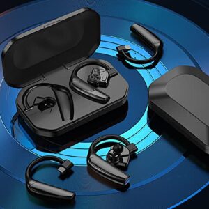 munlar bluetooth wireless earbuds ipx6 waterproof ear hook earphones with microphone ultra-long life hanging ear with stereo sounds for sports or office